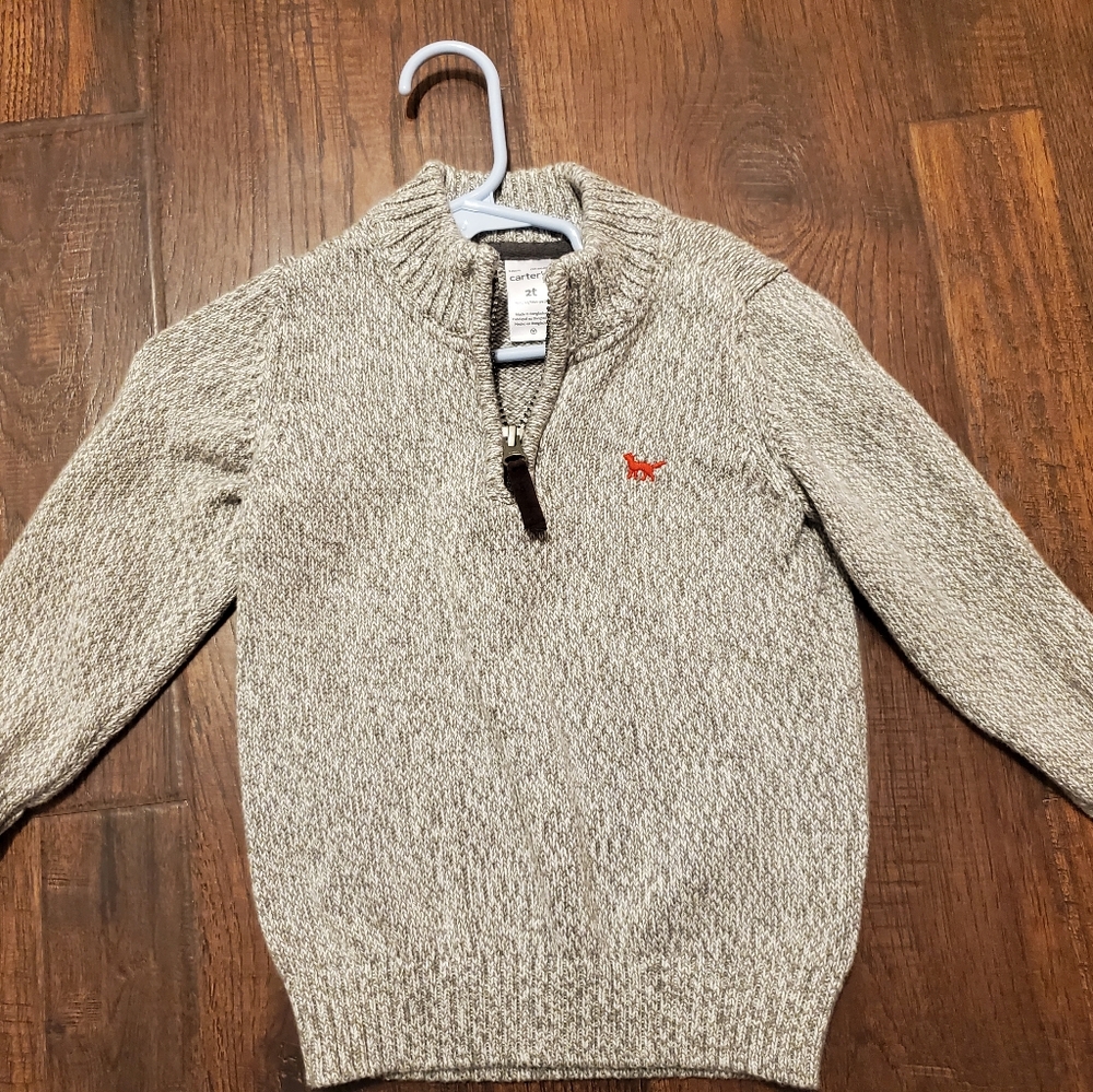 Carter's Toddler Quarter Zip Sweater